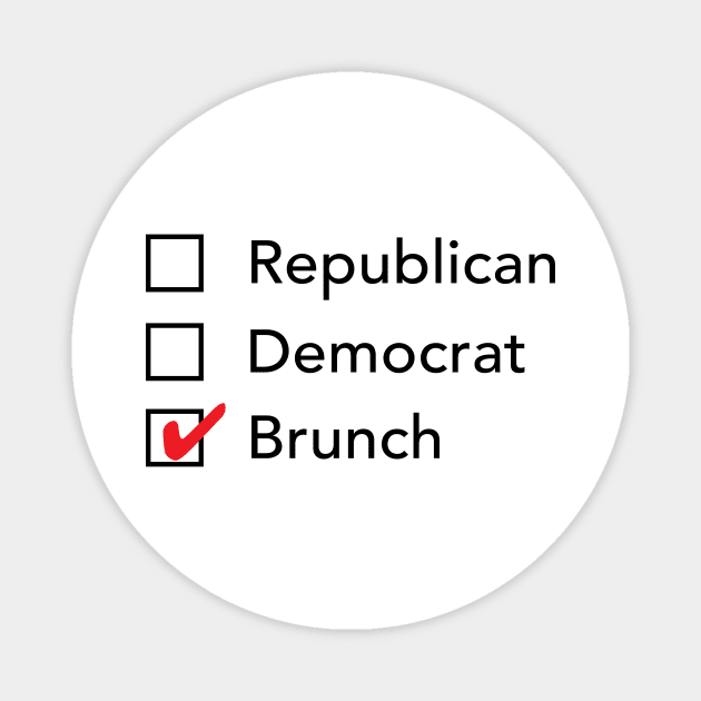 Republican Democrat Brunch Magnet by zubiacreative